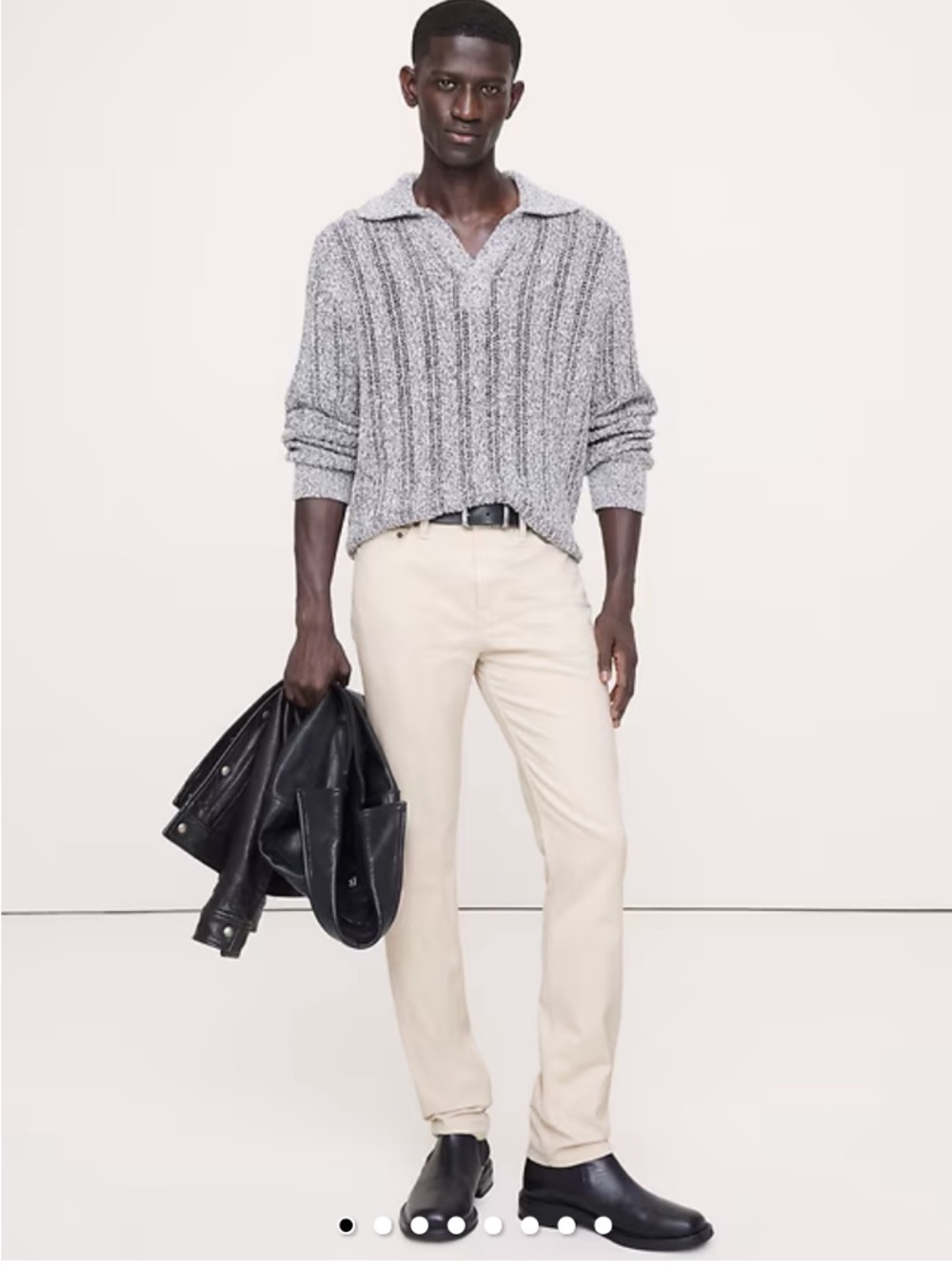 Slim Fit Men's White Jeans Clean Casual Style banana republic mid rise NWT